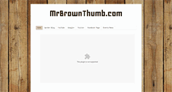 Desktop Screenshot of mrbrownthumb.com