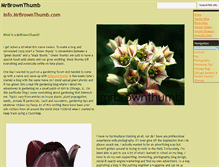 Tablet Screenshot of info.mrbrownthumb.com